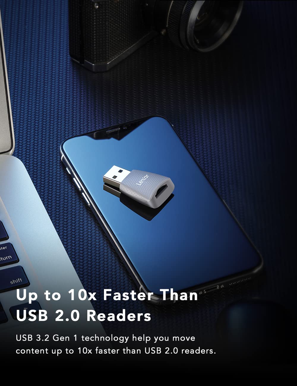 lexar-lrw330u-lecteur-carte-microsd-usb-3-2-gen-1-170-mo-s image 3
