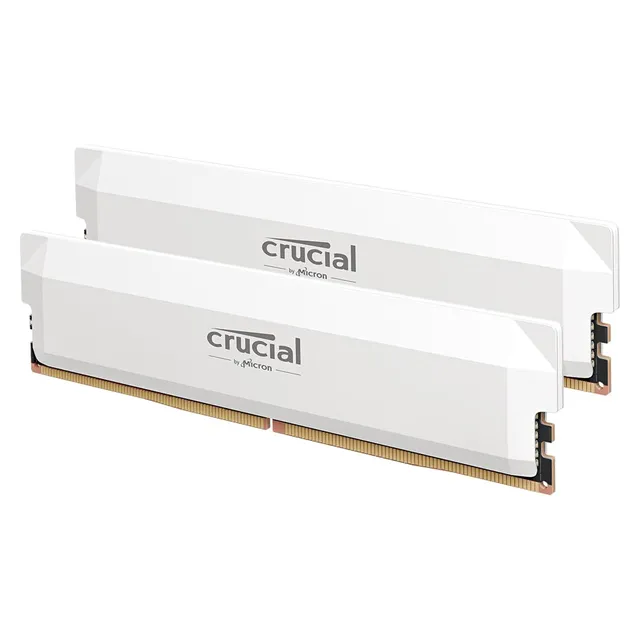 crucial-pro-overclocking-64go-kit-2x32go-ddr5-6400mhz-cl40-blanc-ram-pc image 1