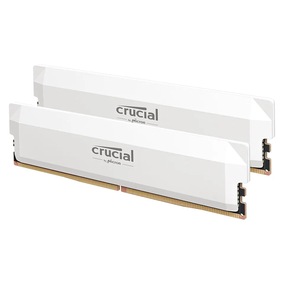 crucial-pro-overclocking-64go-kit-2x32go-ddr5-6400mhz-cl40-blanc-ram-pc image 1
