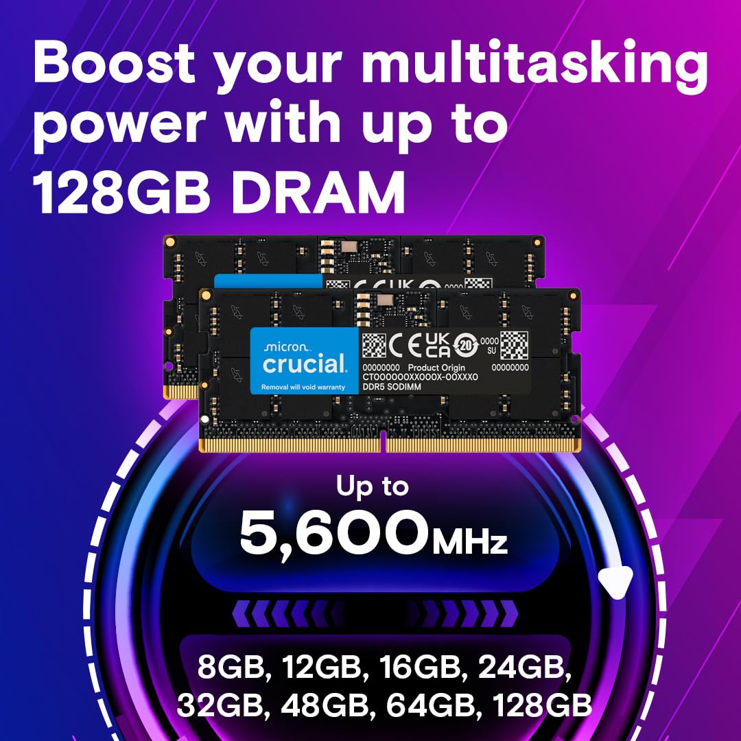 crucial-ram-8go-ddr5-4800mhz-cl40-m-moire-ordinateur-portable-sodimm-ct8g48c40s5 image 3