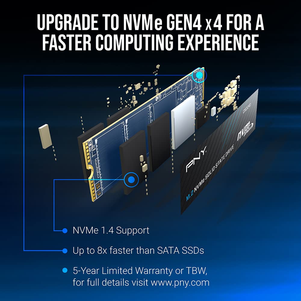 pny-cs2241-2-to-ssd-nvme-pcie-gen4-m-2-5000-mo-s image 4