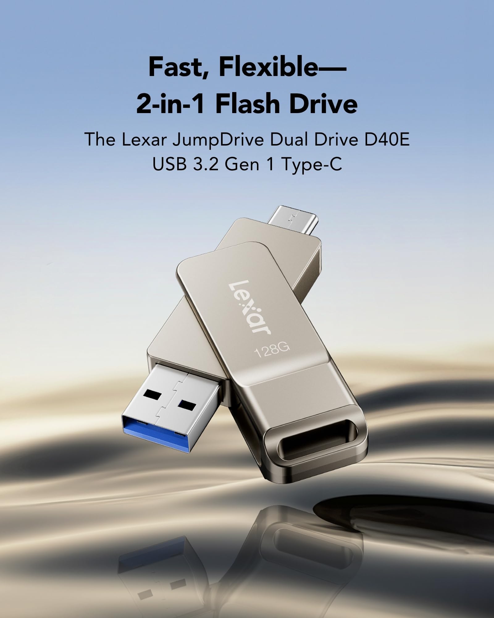 lexar-jumpdrive-d40e-128-go-double-usb-c-usb-a-3-2-argent image 3
