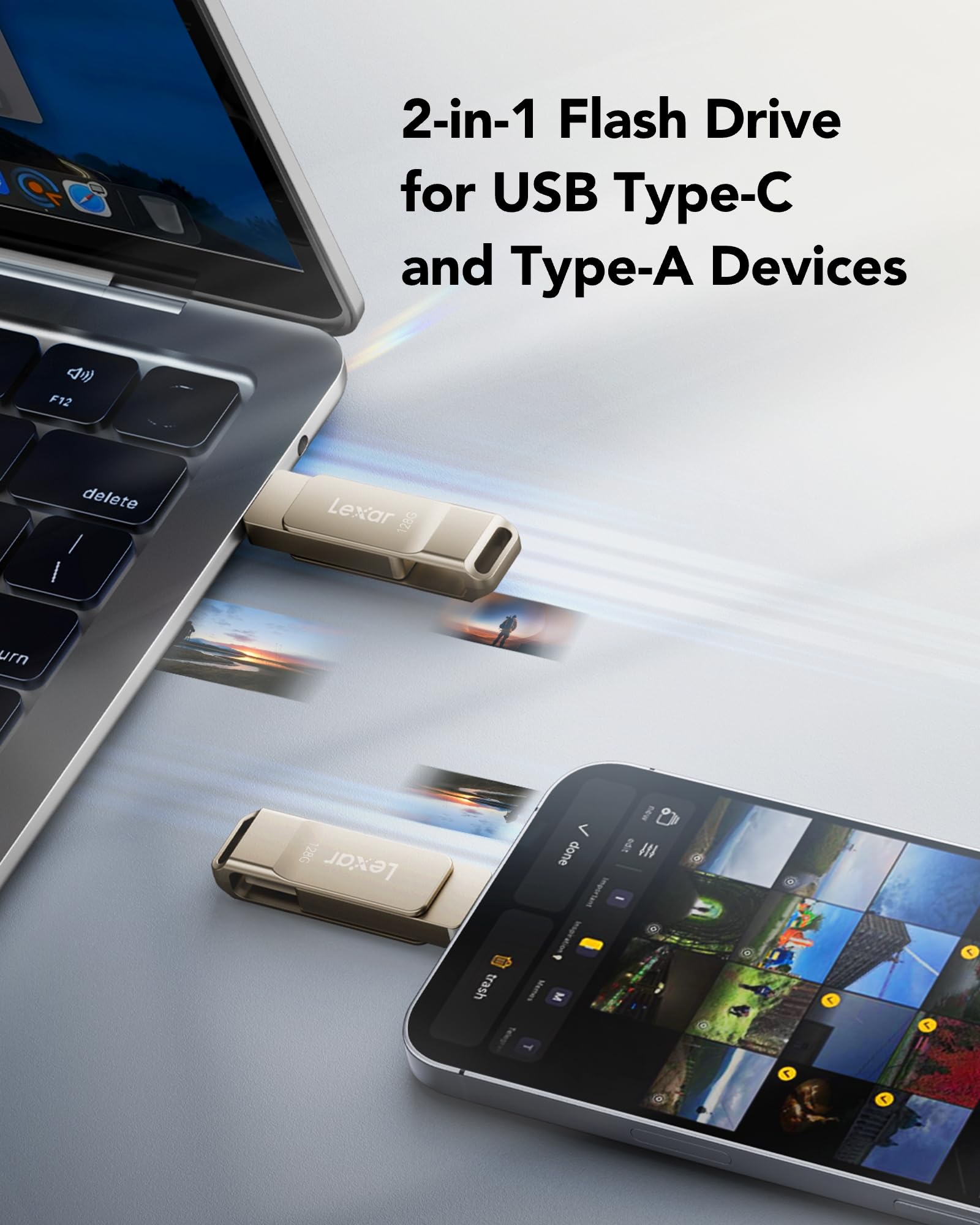 lexar-jumpdrive-d40e-128-go-double-usb-c-usb-a-3-2-argent image 4