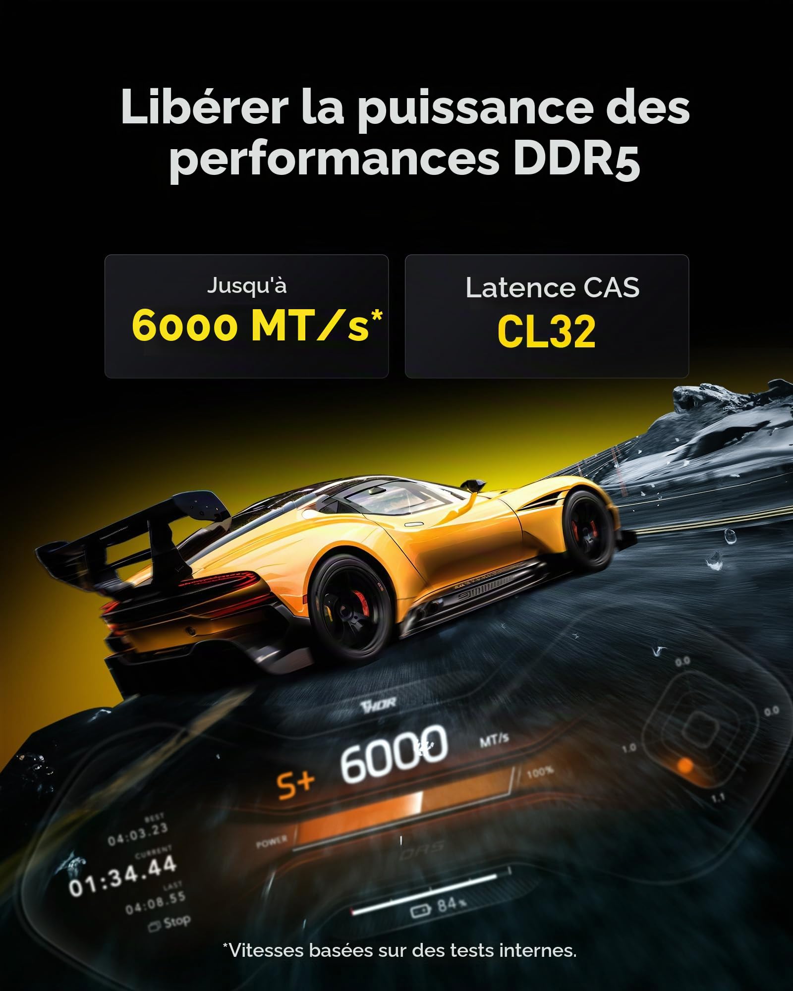 lexar-thor-oc-ddr5-32-go-kit-2x16-go-6000-mt-s-cl32-m-moire-pc image 2