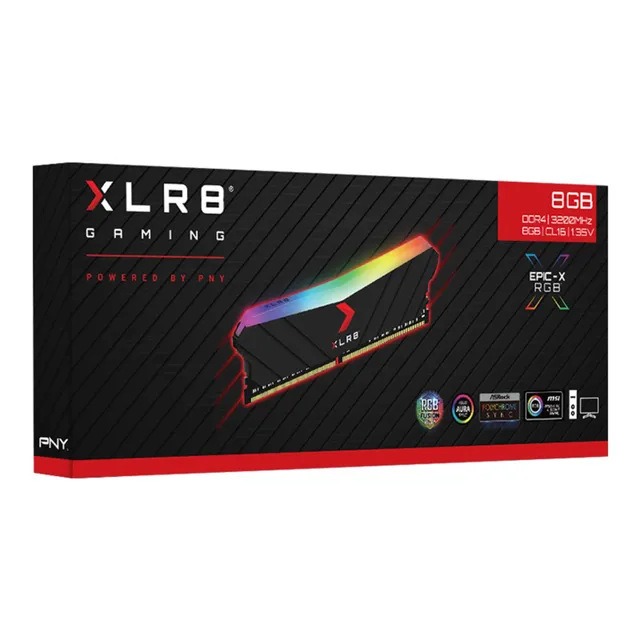pny-xlr8-gaming-epic-x-rgb-ram-ddr4-8go-3200mhz-noir image 1