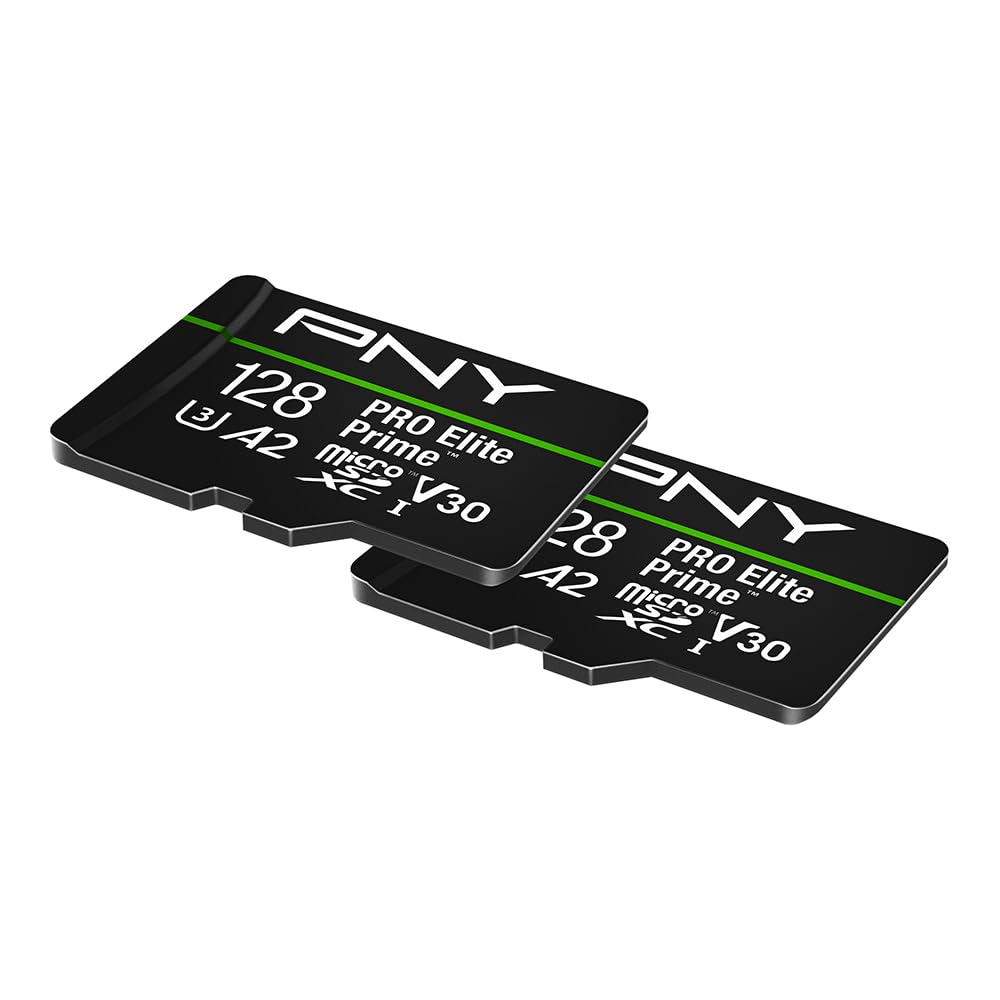 pny-pro-elite-prime-microsdxc-u3-v30-a2-2x128-go-adaptateur-sd image 3
