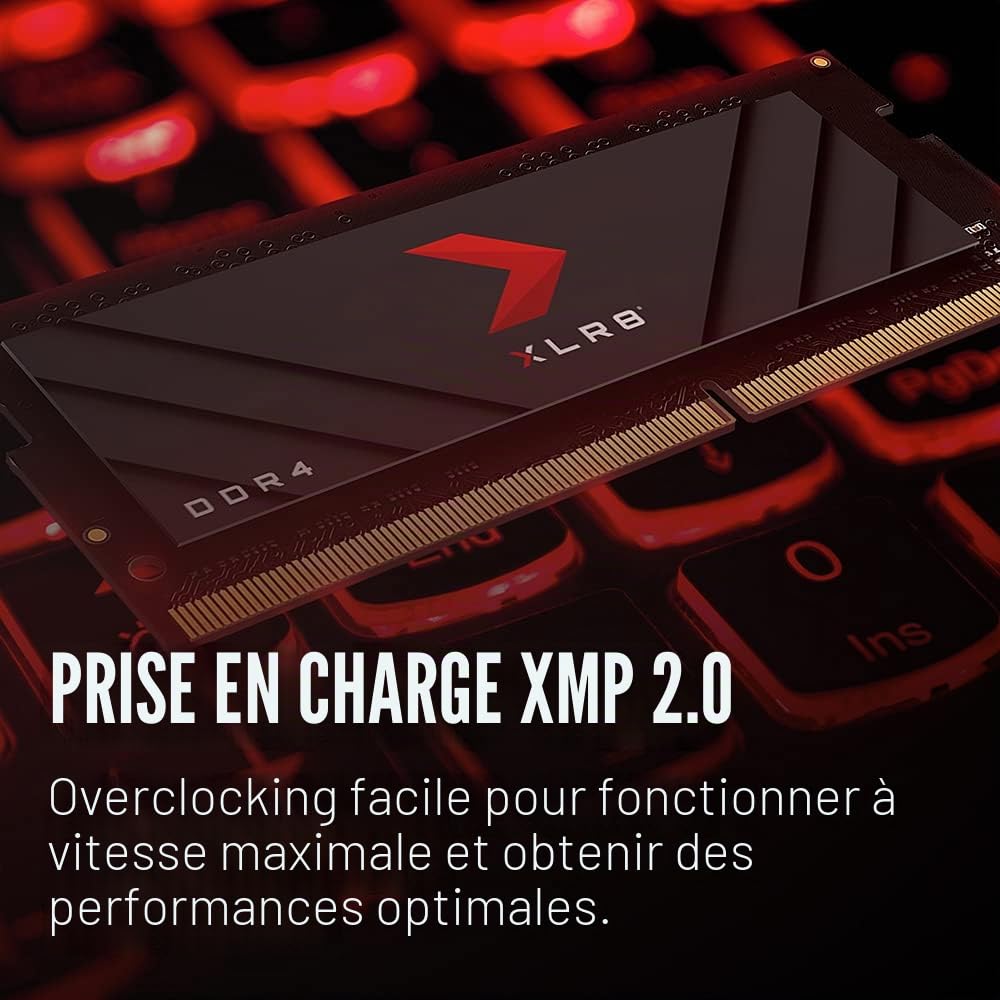 pny-xlr8-gaming-8go-ddr4-3200mhz-m-moire-portable-sodimm image 4