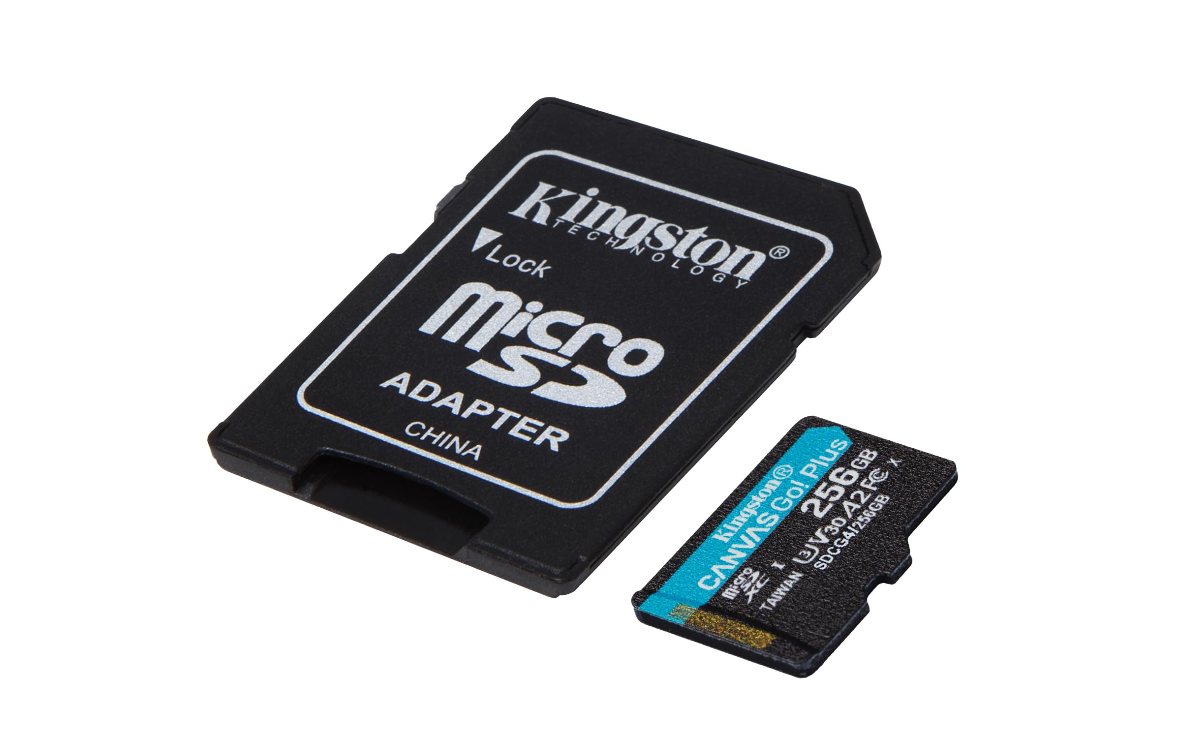 kingston-canvas-go-plus-microsdxc-256-go-gen4-200-mo-s-a2-u3-v30-adaptateur-sd image 2