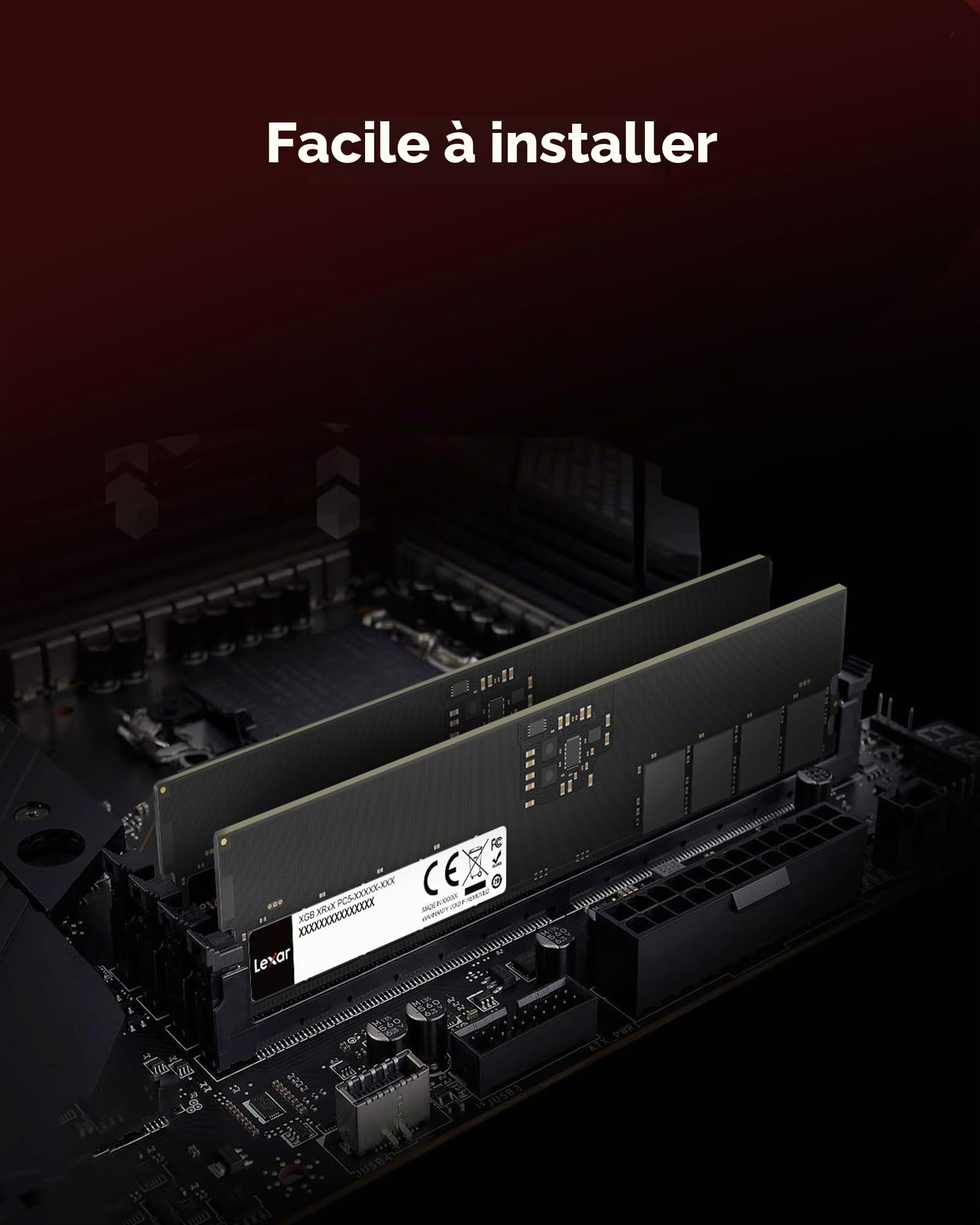 lexar-udimm-16-go-ddr5-5600mhz-cl46-m-moire-pc-de-bureau image 7