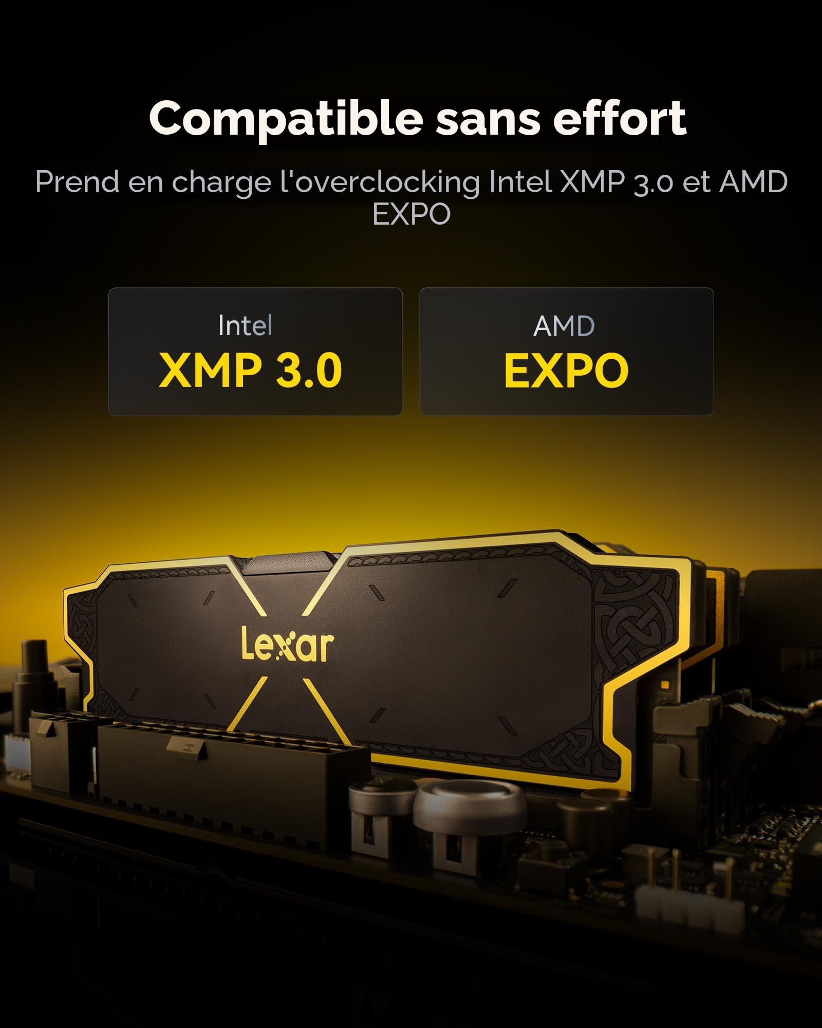 lexar-thor-oc-ddr5-32-go-kit-2x16-go-6000-mt-s-cl32-m-moire-pc image 4