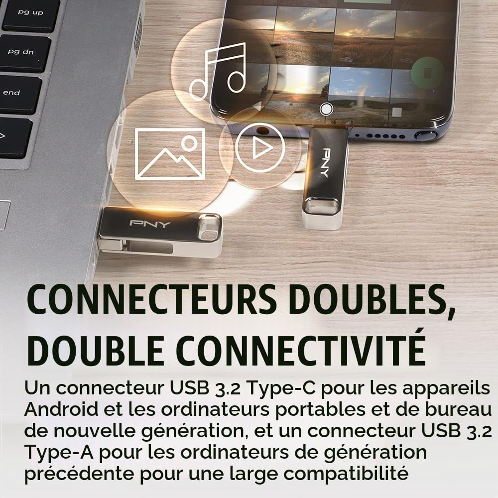 pny-duo-link-256-go-cl-usb-dual-usb-c-usb-a-usb-3-2-200-mo-s image 5