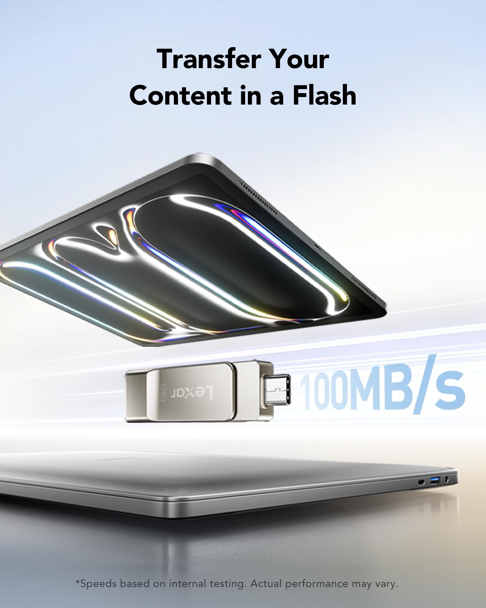 lexar-jumpdrive-d40e-128-go-double-usb-c-usb-a-3-2-argent image 5