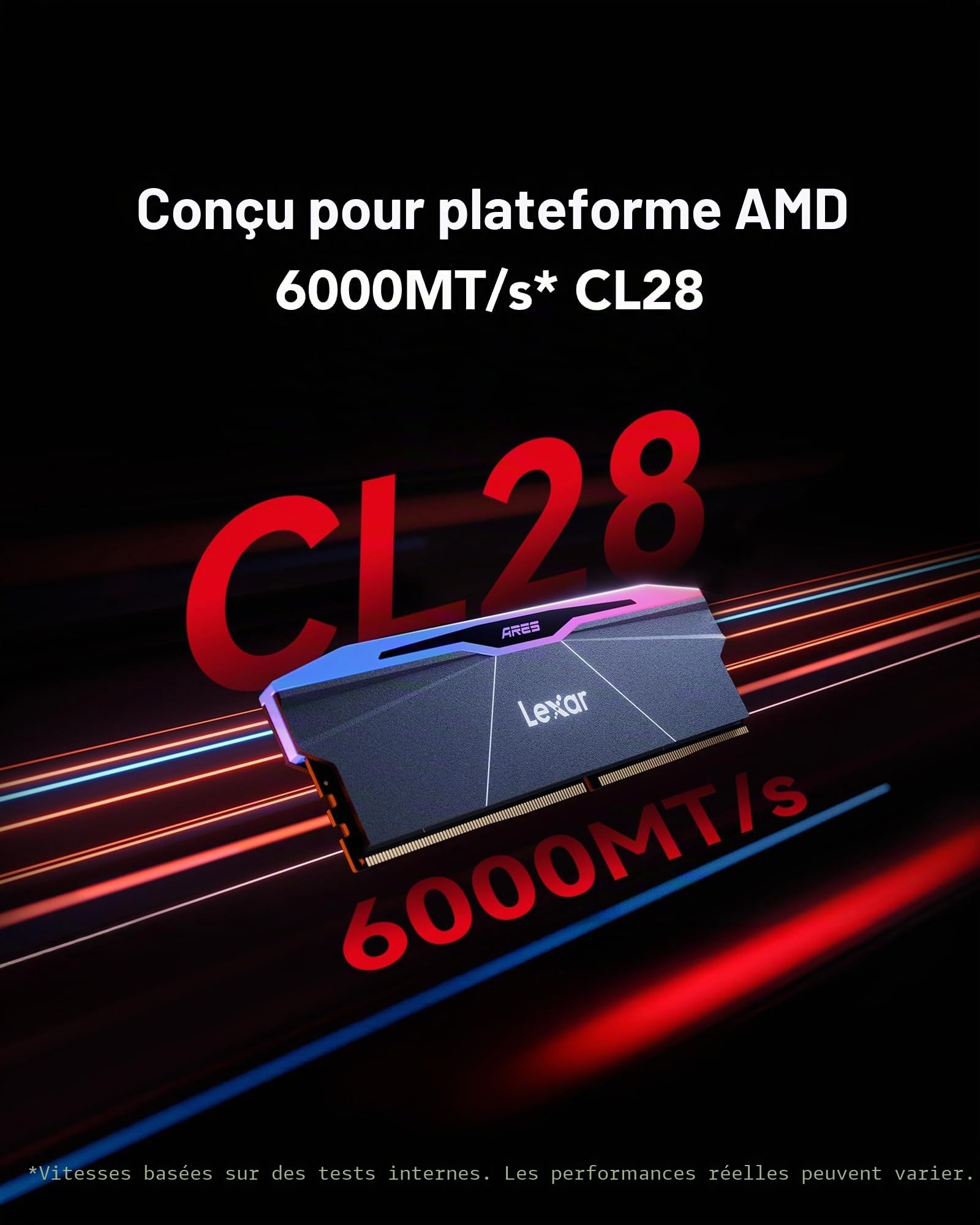 lexar-ares-rgb-ddr5-ram-32-go-kit-2x16-go-6000-mhz-cl28 image 2