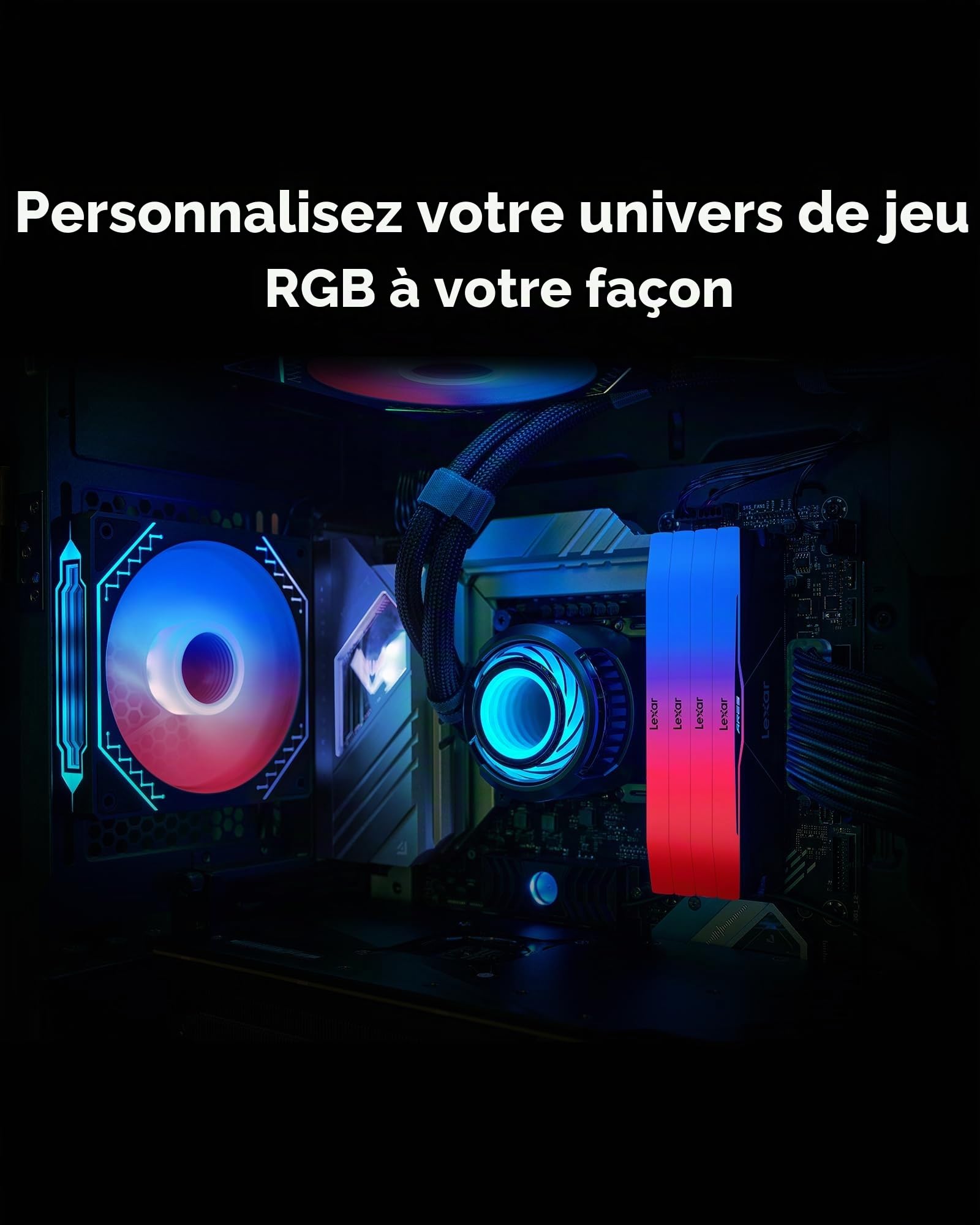 lexar-ares-rgb-ddr5-ram-32-go-kit-2x16-go-6000-mhz-cl28 image 6