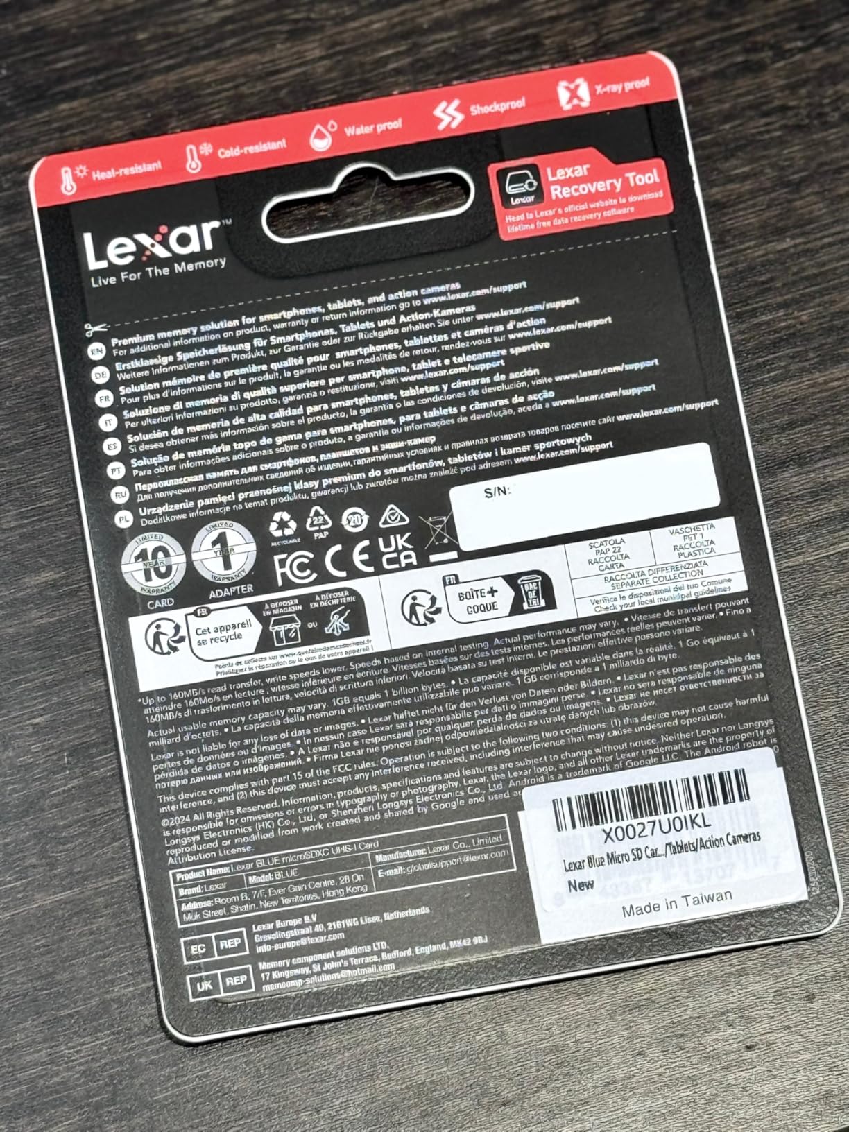 Une carte défectueuse