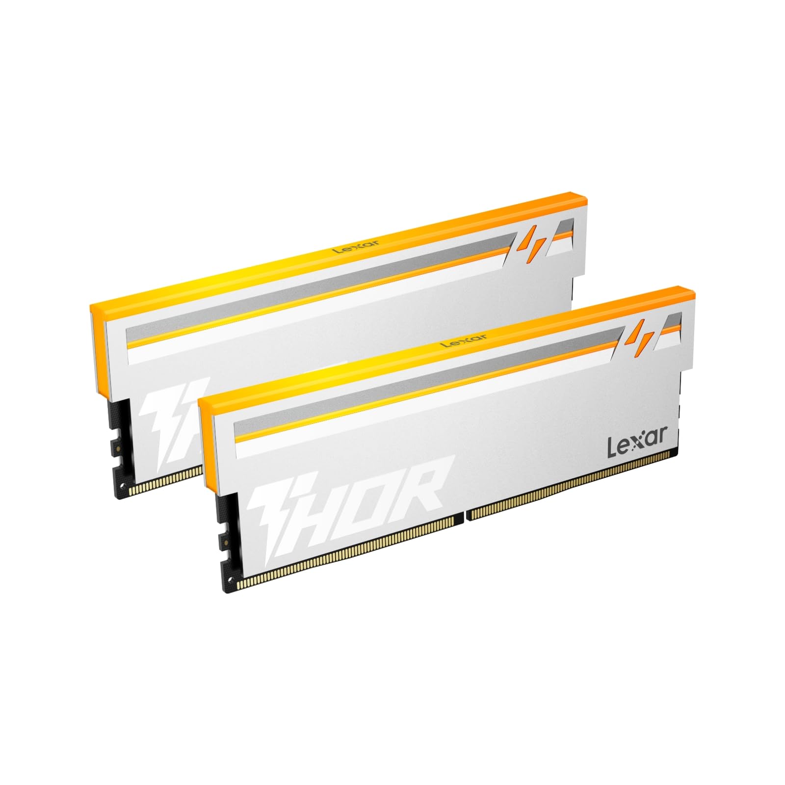 lexar-ares-rgb-ddr5-ram-32-go-kit-2x16-go-6000-mhz-cl38-udimm-argent image 1
