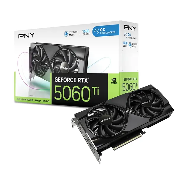 pny-geforce-rtx-5060-ti-16go-overclocked-dual-fan-dlss-4-gddr7 image 1