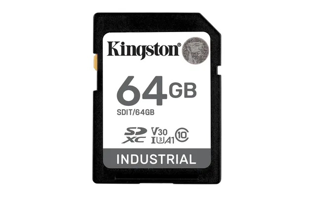 kingston-industrial-64-go-sdxc-uhs-i-u3-v30-a1-pslc-carte-m-moire image 1