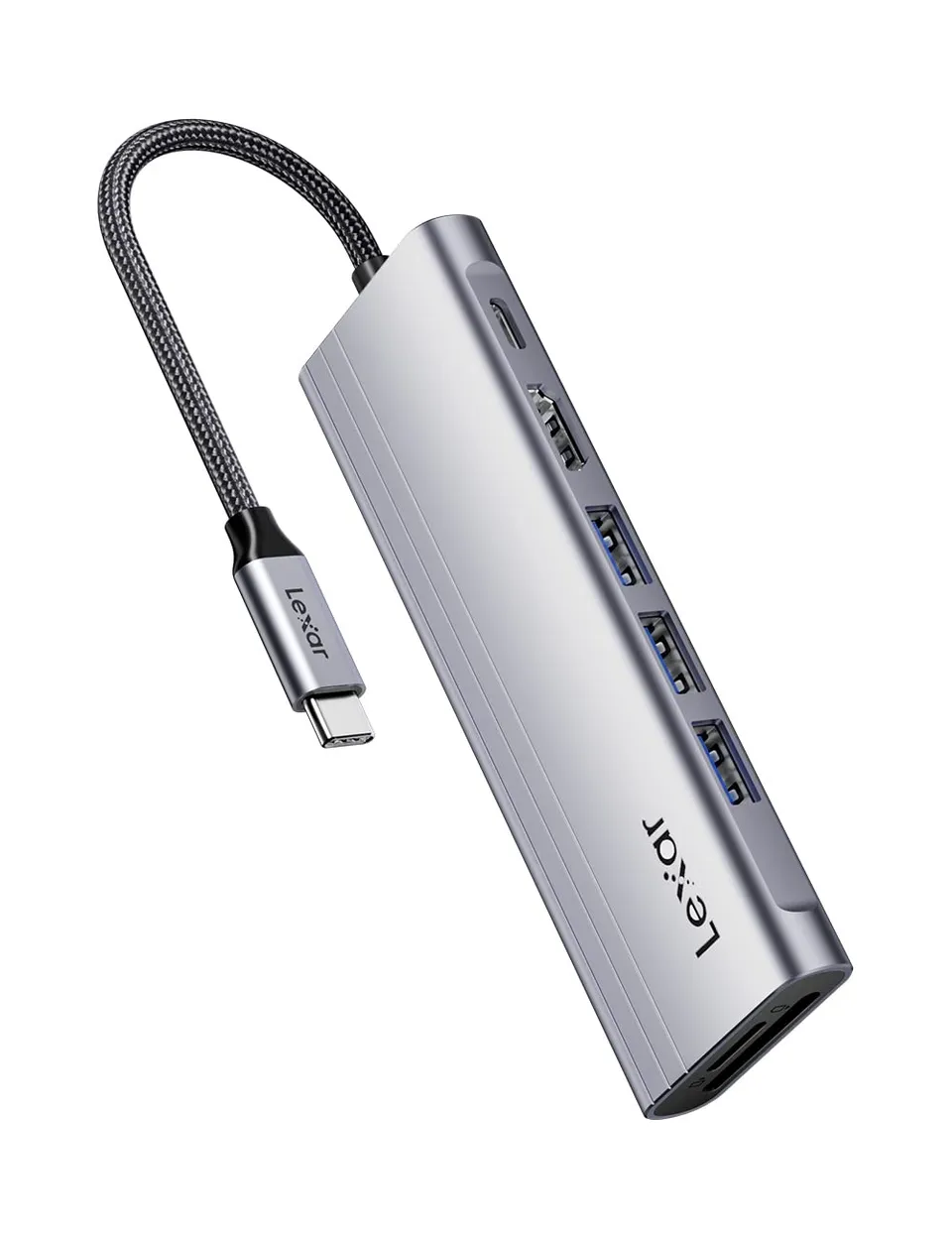 lexar-h31-station-d-accueil-usb-c-7-en-1-hdmi-4k-60hz-avec-3x-usb-3-2-100w-pd-sd image 1