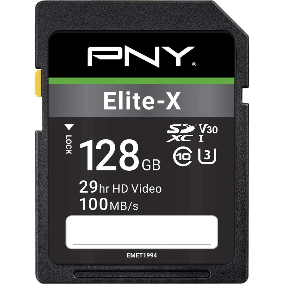 pny-elite-x-128-go-sdxc-carte-m-moire-classe-10-u3-uhs-i-100-mo-s image 1