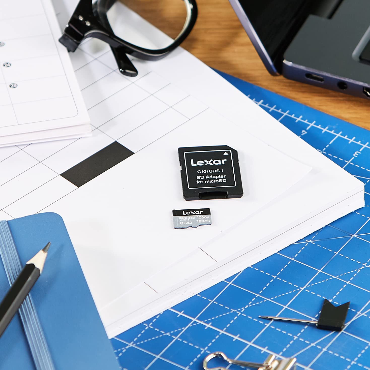 lexar-professional-1066x-silver-microsdxc-128-go-uhs-i-160-mo-s-a2-u3-v30-adapta image 8