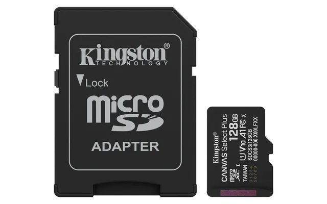 kingston-canvas-select-plus-microsdxc-128-go-gen3-150-mo-s-a1-adaptateur-sd image 1
