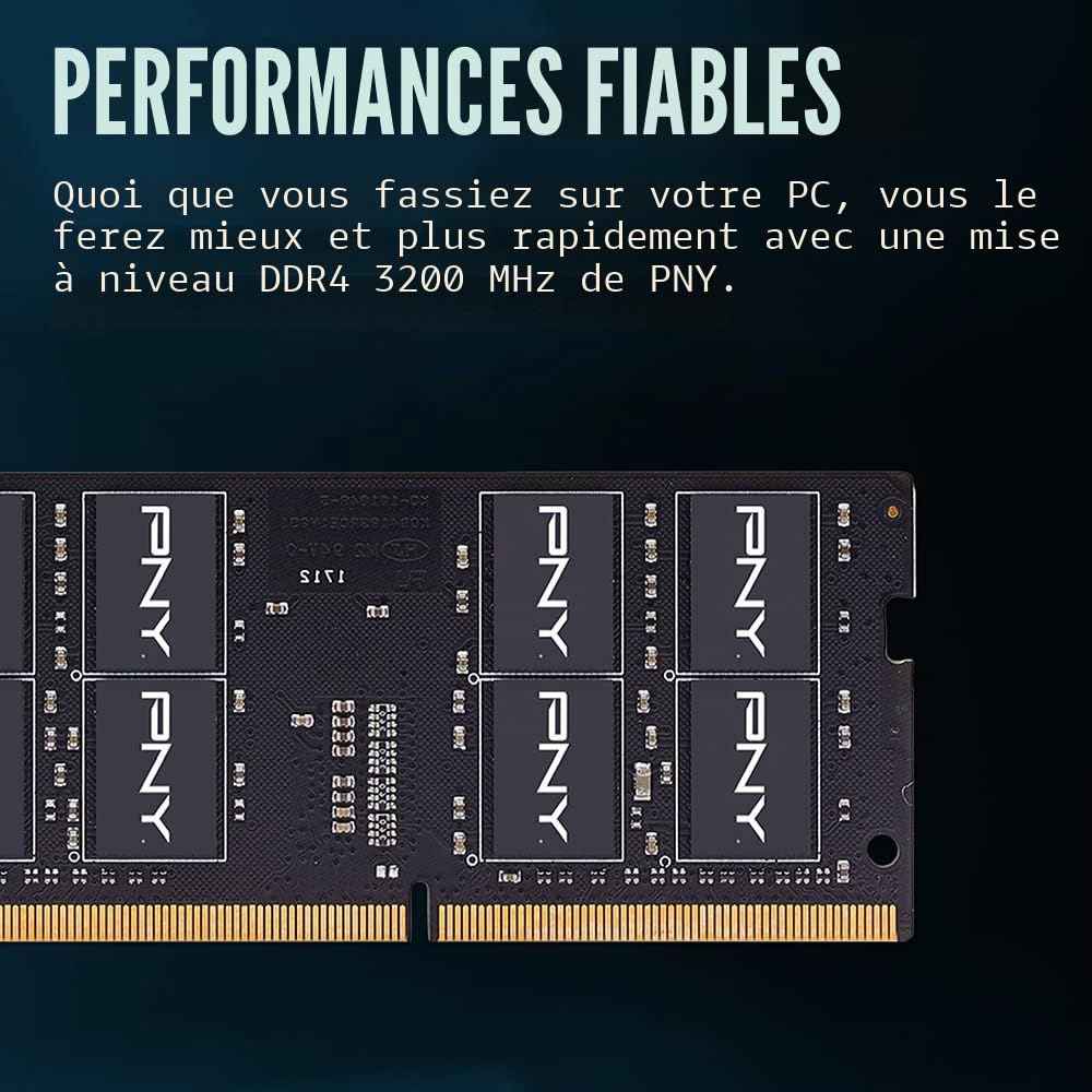 pny-performance-m-moire-portable-ddr4-sodimm-16go-3200mhz image 3