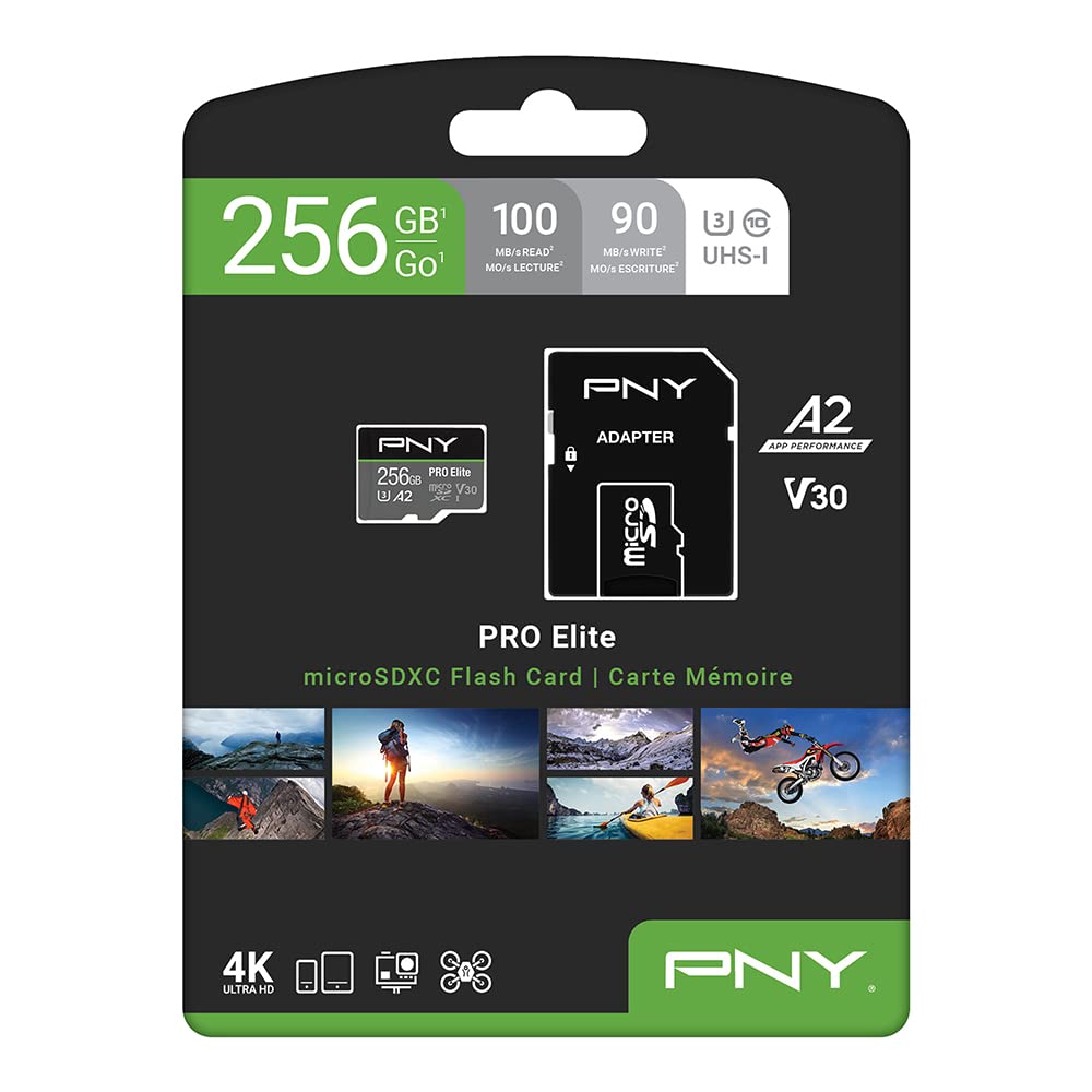 pny-pro-elite-256go-microsdxc-u3-v30-a2-adaptateur-sd image 7