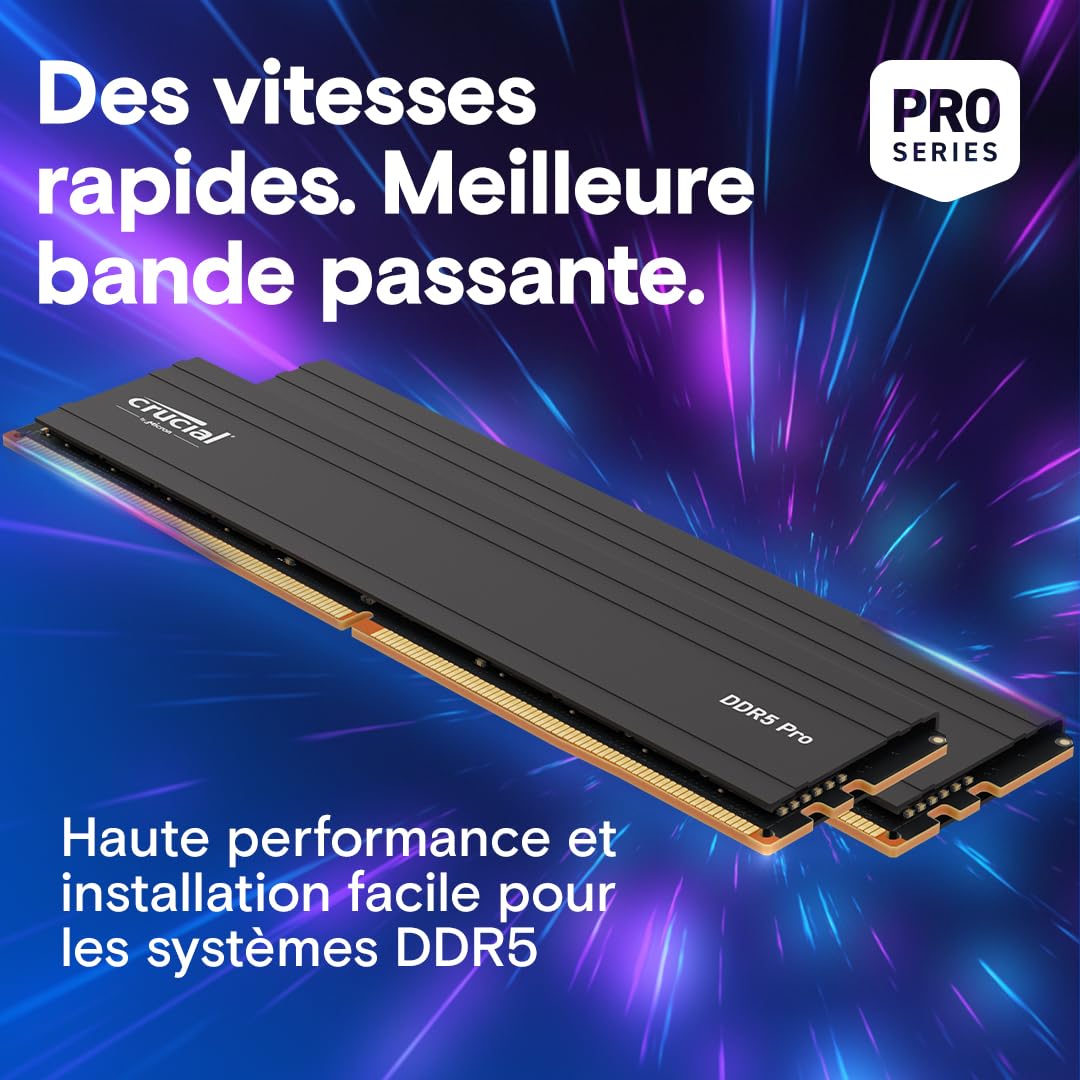 crucial-pro-ram-96-go-2x48-go-ddr5-5600mhz-udimm image 6
