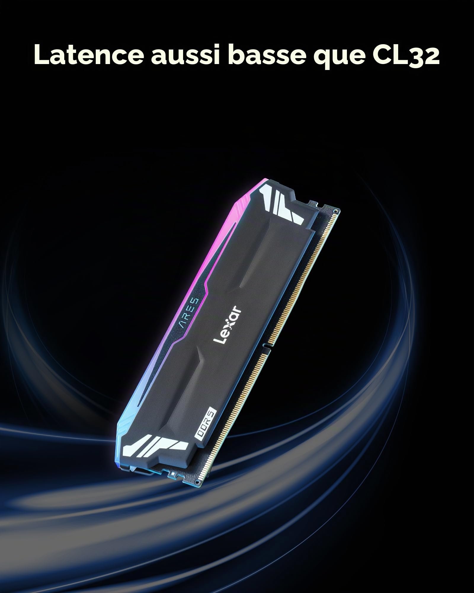 lexar-ares-rgb-ddr5-kit-32-go-2x16-go-6400mhz-cl32-udimm image 2