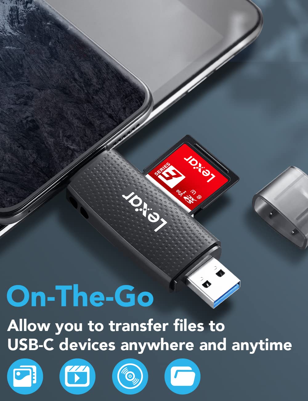 lexar-rw310-lecteur-carte-sd-microsd-usb-c-usb-a-3-2-gen-1-170-mo-s image 4