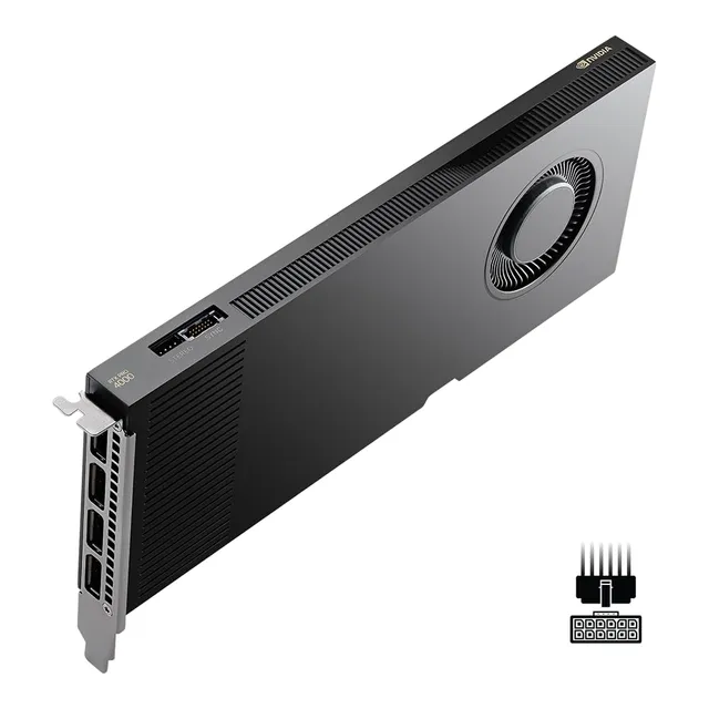 pny-nvidia-rtx-pro-4000-blackwell-carte-graphique-professionnelle-32-go-gddr7 image 1