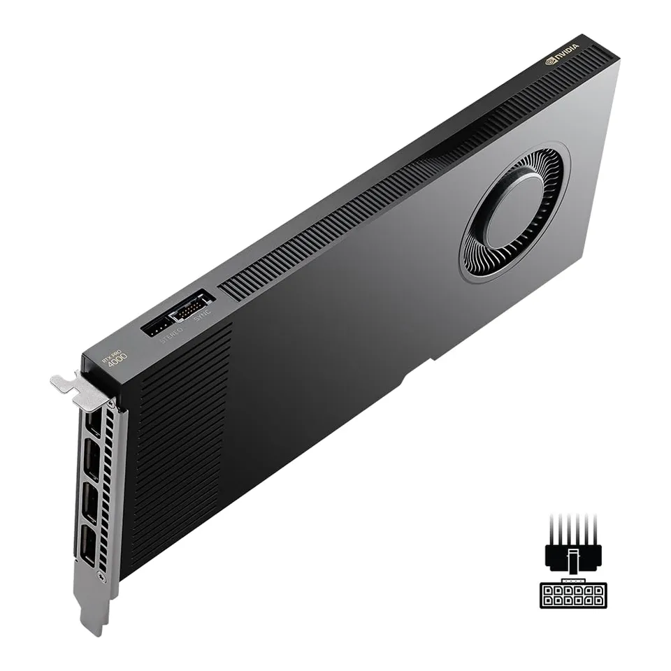pny-nvidia-rtx-pro-4000-blackwell-carte-graphique-professionnelle-32-go-gddr7 image 1