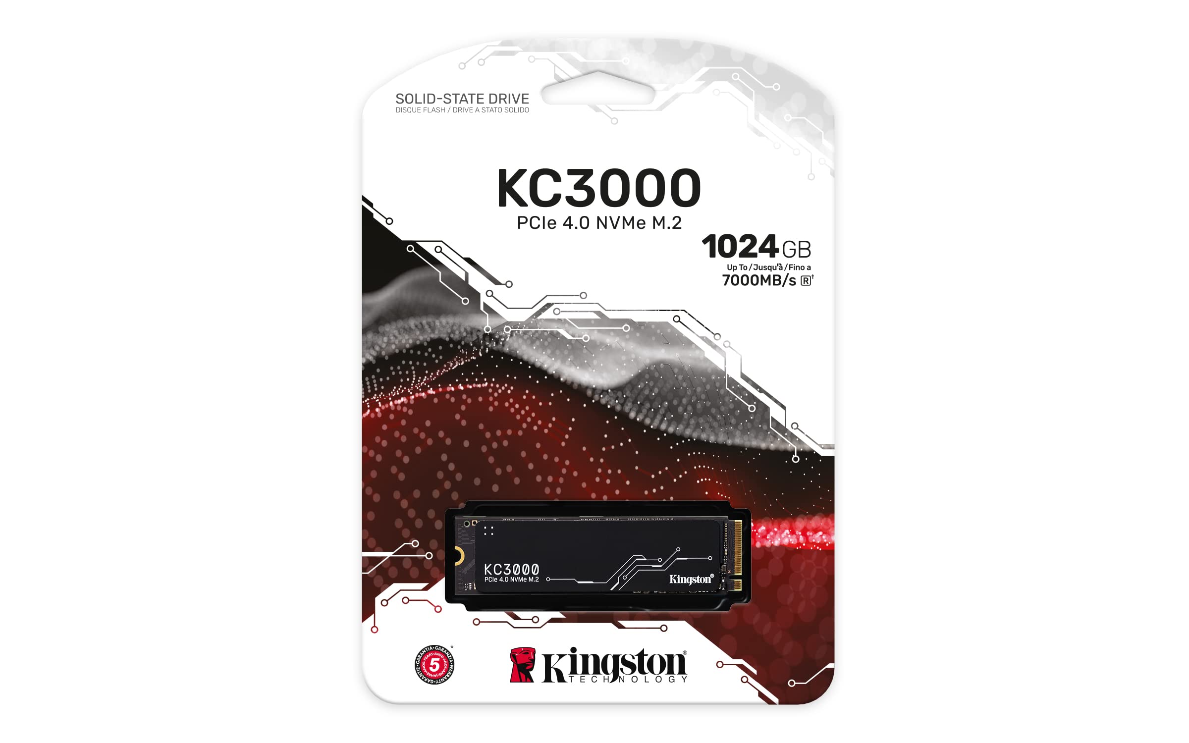 kingston-kc3000-pcie-4-0-nvme-m-2-2280-ssd-1024-go-7-000-6-000-mo-s-dissipateur- image 3