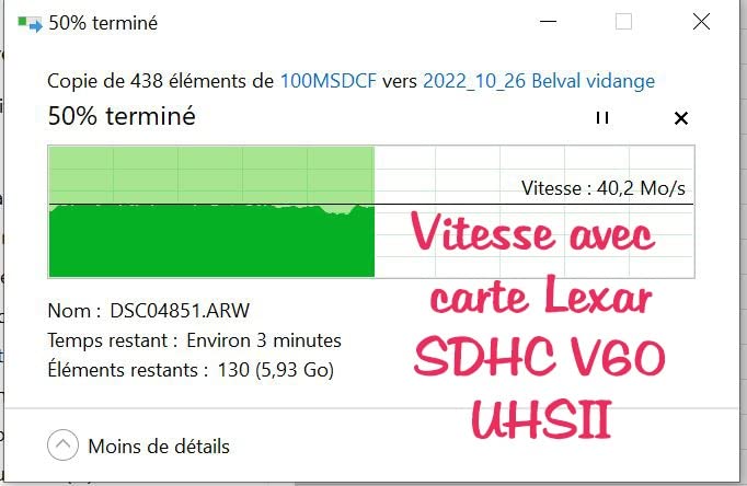 Temps de transfert divisé