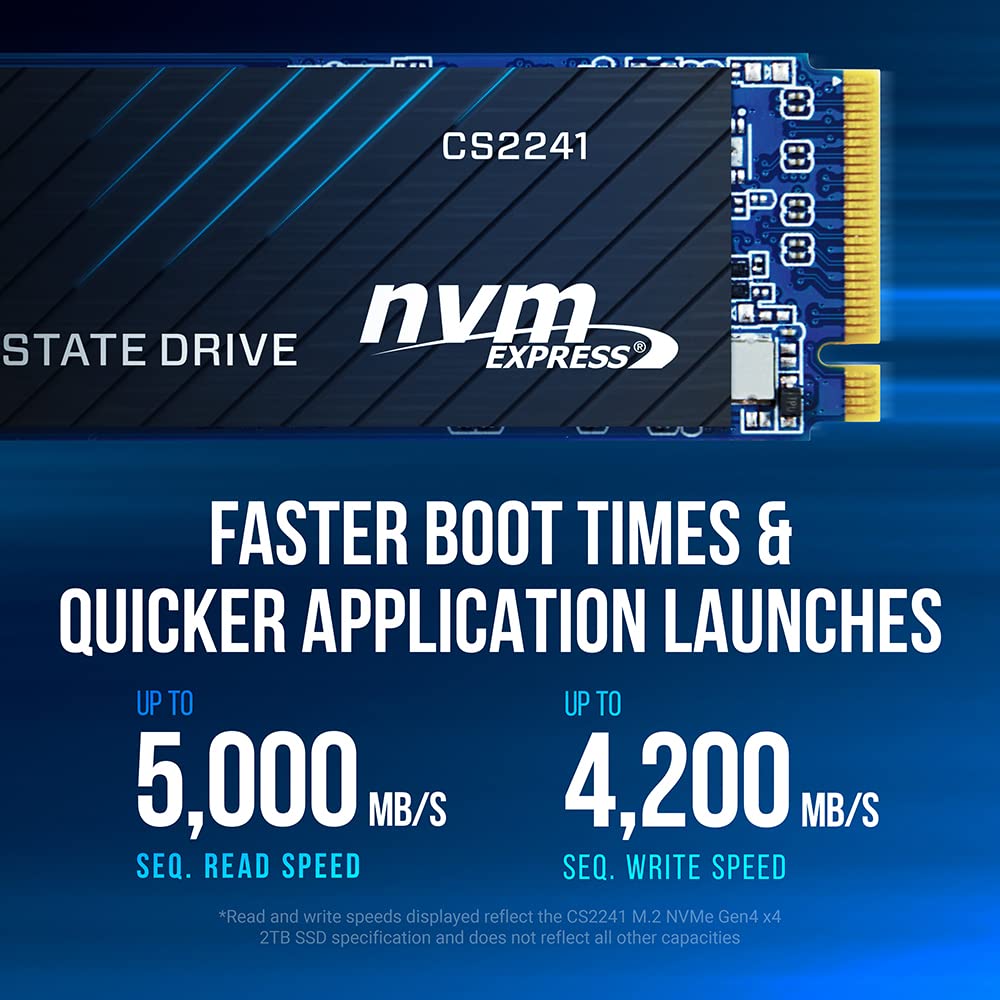 pny-cs2241-2-to-ssd-nvme-pcie-gen4-m-2-5000-mo-s image 3