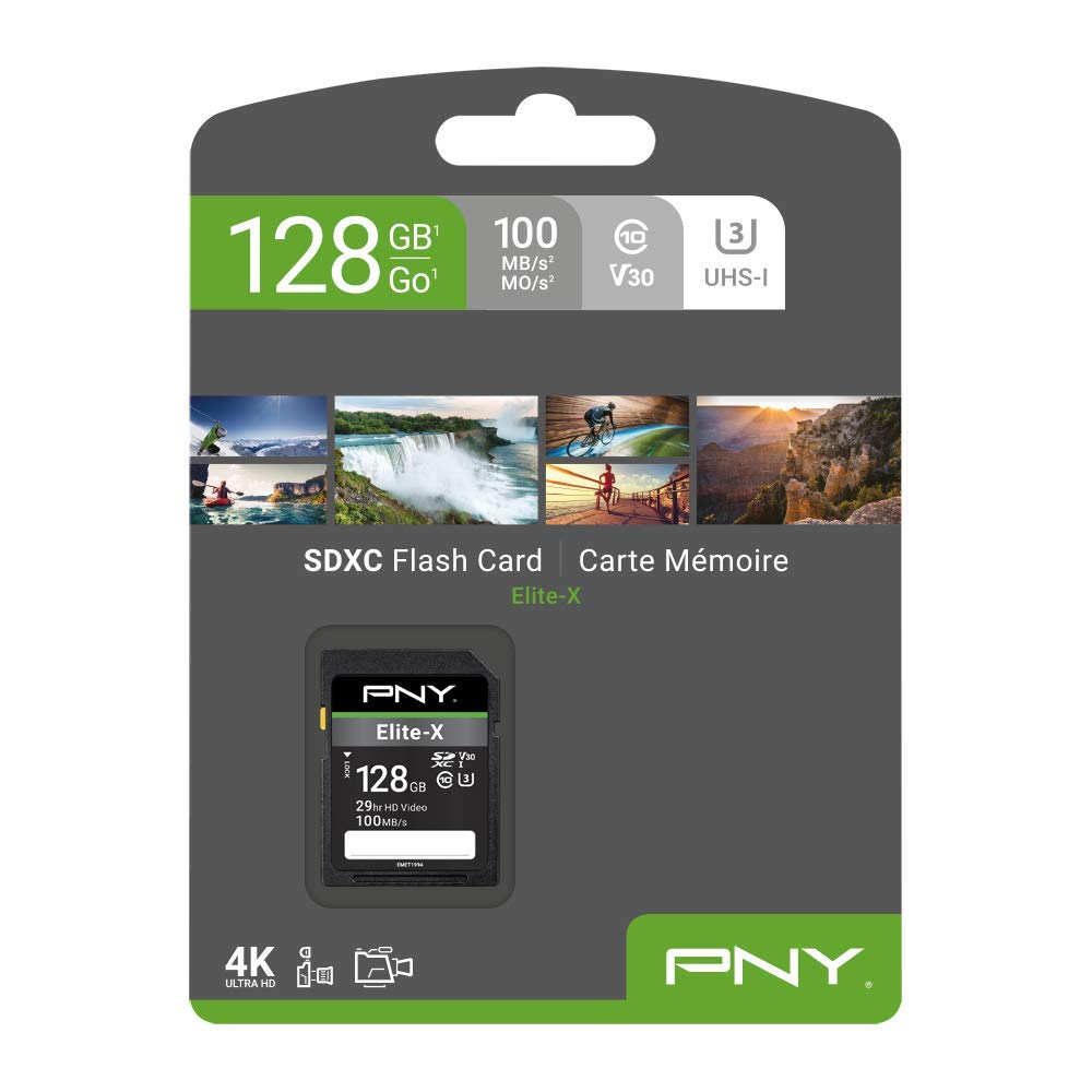 pny-elite-x-128-go-sdxc-carte-m-moire-classe-10-u3-uhs-i-100-mo-s image 2
