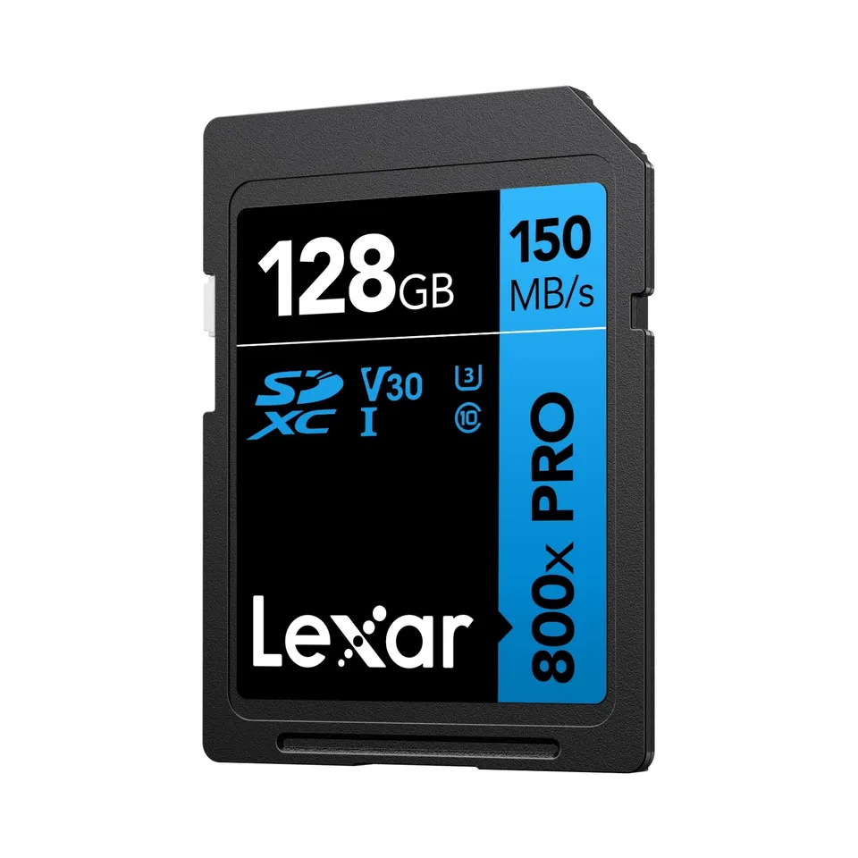 lexar-800x-pro-blue-128go-carte-sdxc-uhs-i-v30-u3-150mo-s image 1