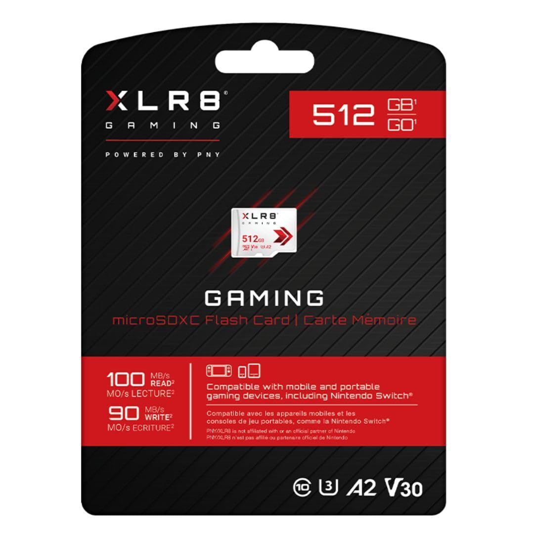 pny-xlr8-gaming-microsdxc-512-go-uhs-i-u3-v30-a2-100-mo-s image 3
