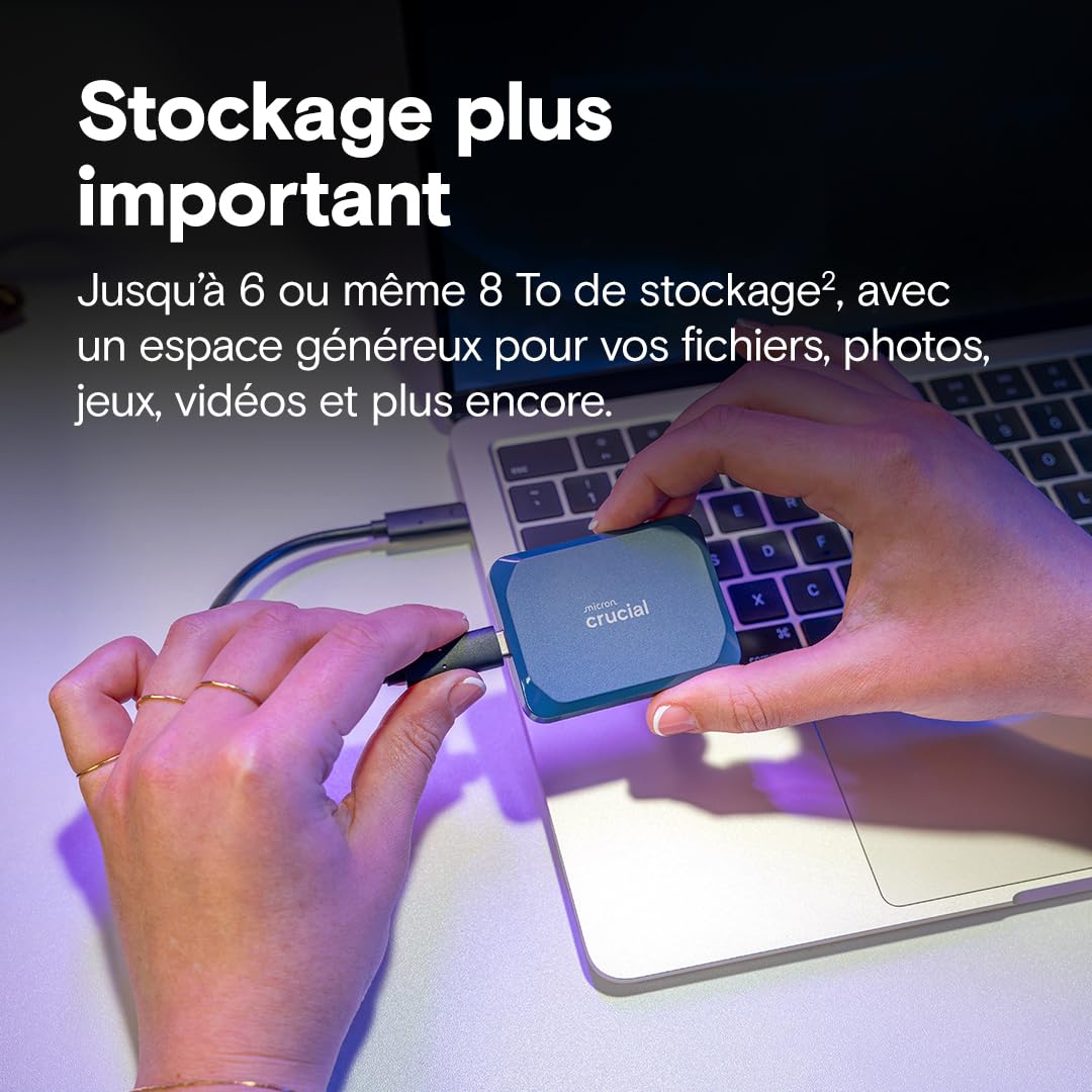 crucial-x10-ssd-externe-portable-4to-usb-c-2100-mo-s-ip65-bleu-mat image 2