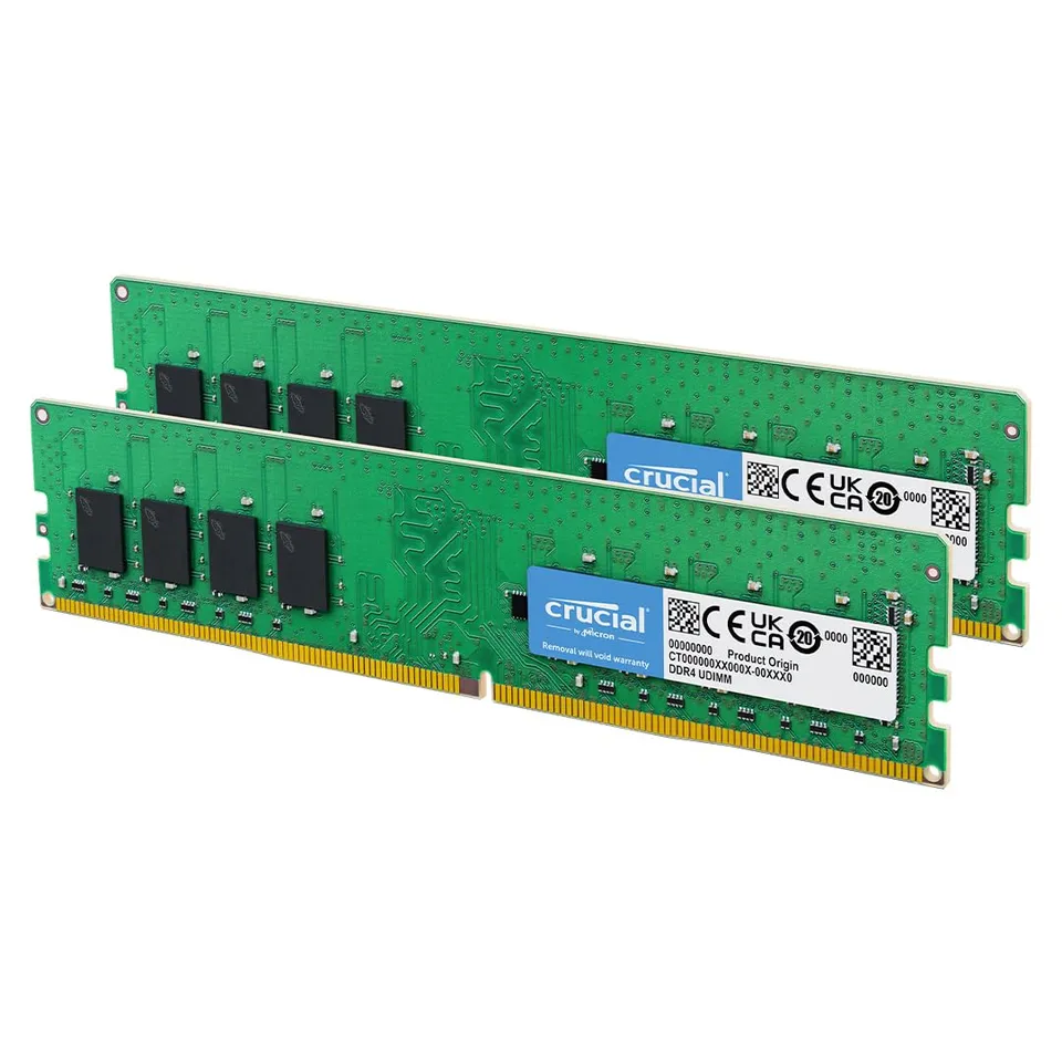 crucial-64go-kit-2x32go-ddr4-3200mhz-cl22-udimm-m-moire-bureau image 1