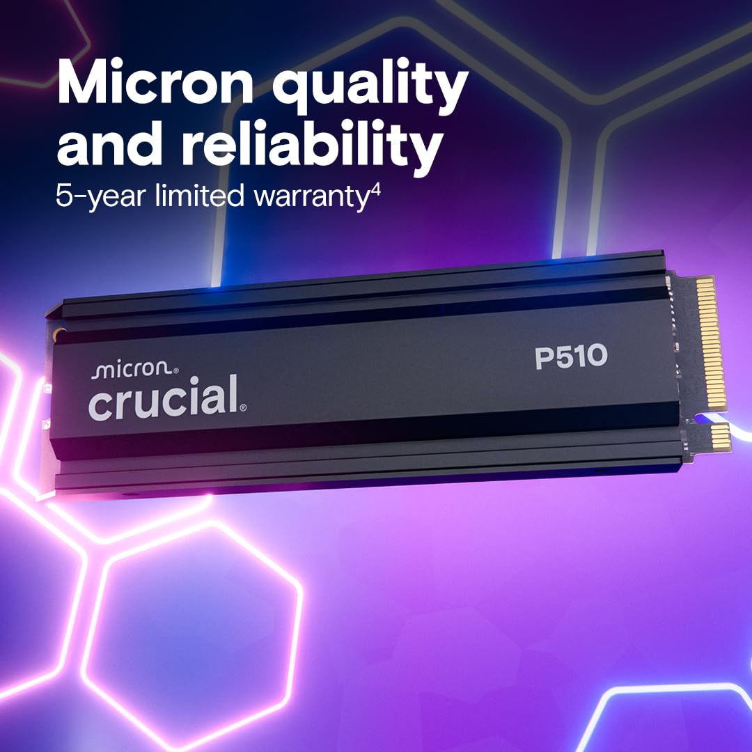 crucial-p510-2-to-ssd-nvme-pcie-5-0-avec-dissipateur-10000-mo-s image 6