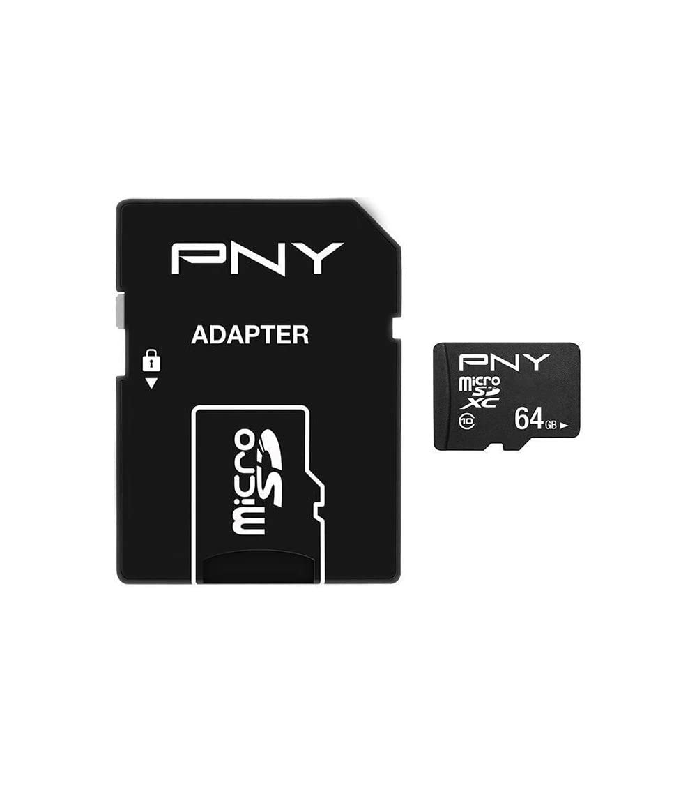 pny-performance-plus-carte-microsdxc-64go-classe-10-adaptateur-sd image 2