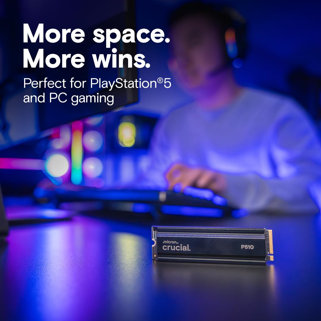 crucial-p510-2-to-ssd-nvme-pcie-5-0-avec-dissipateur-10000-mo-s image 3