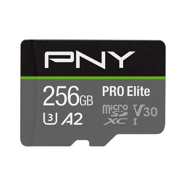 pny-pro-elite-256go-microsdxc-u3-v30-a2-adaptateur-sd image 1