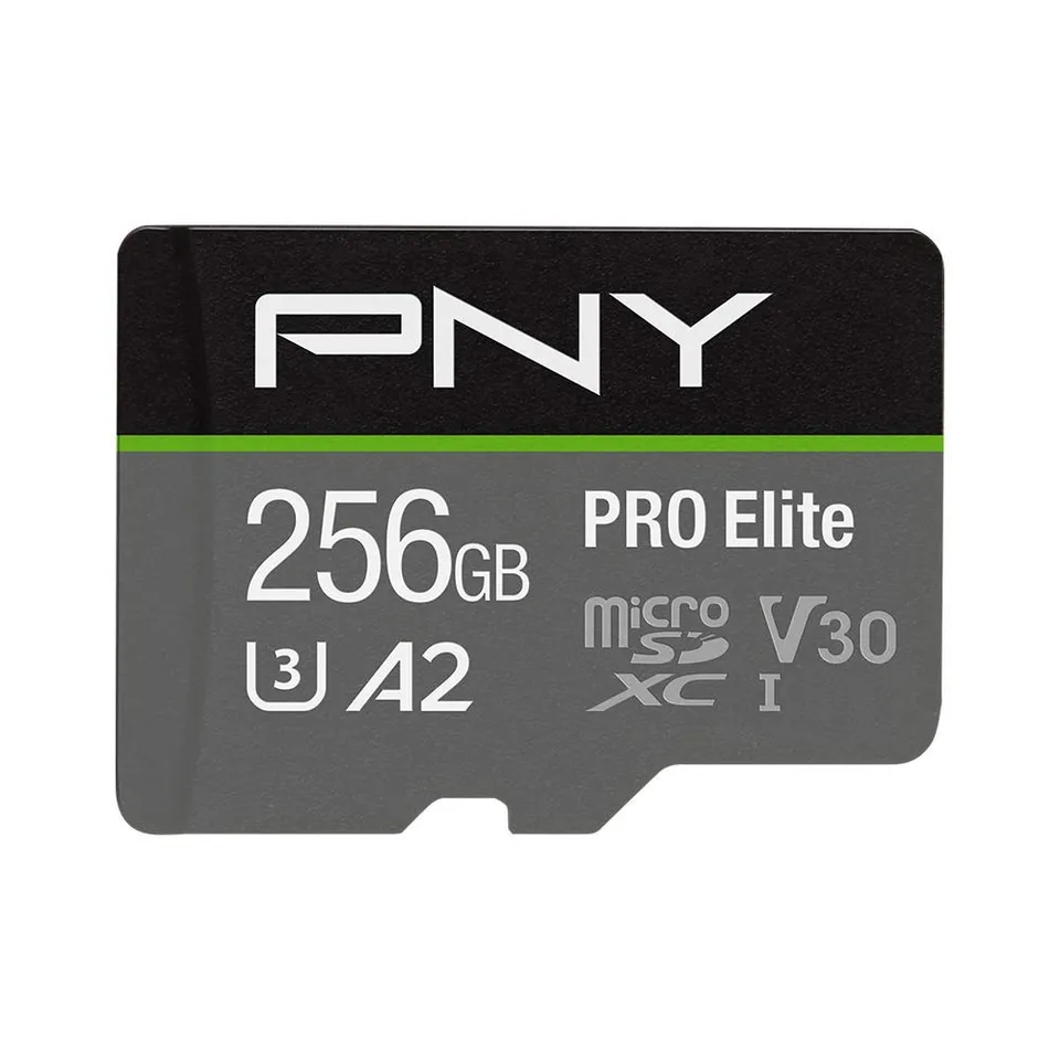 pny-pro-elite-256go-microsdxc-u3-v30-a2-adaptateur-sd image 1