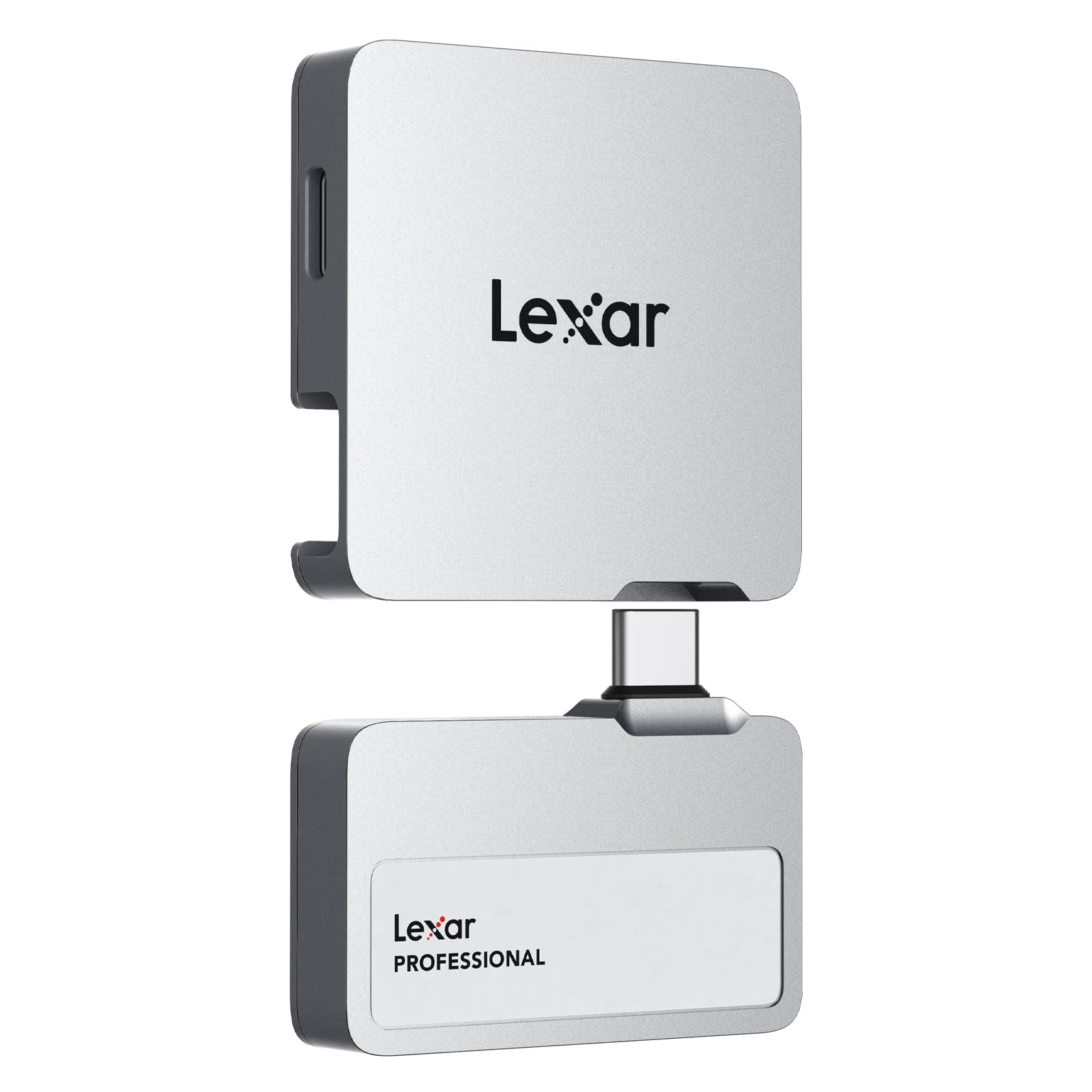 lexar-professional-go-ssd-portable-1to-usb-c-1050-mo-s-avec-hub-argent image 1