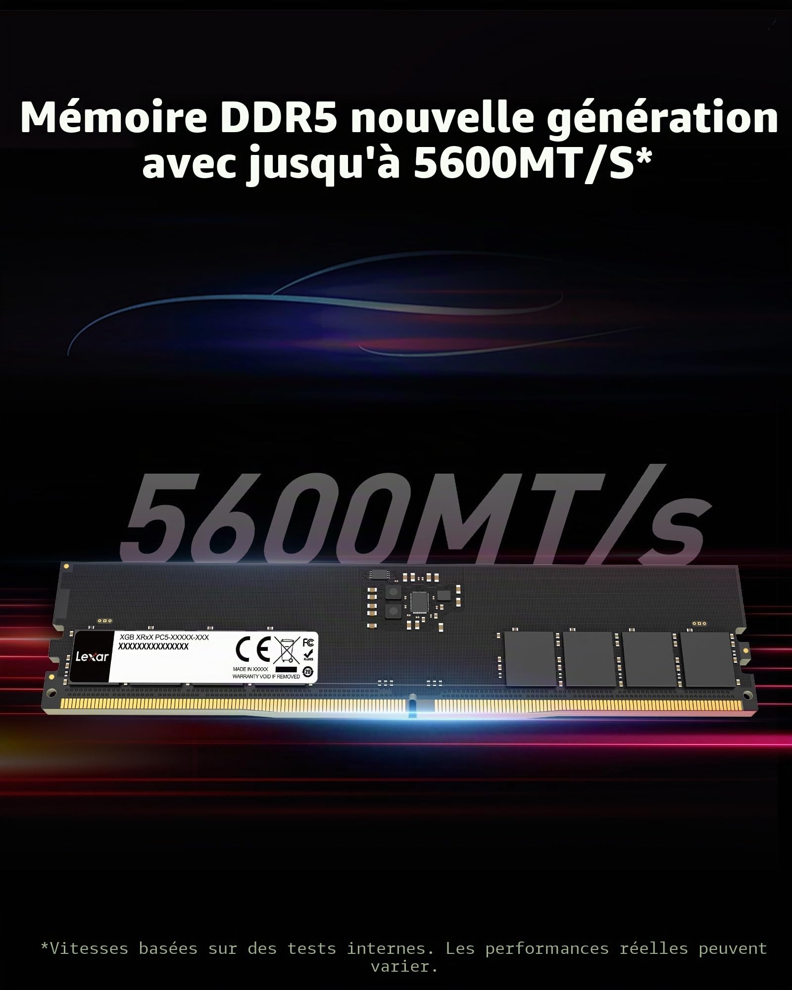lexar-udimm-16-go-ddr5-5600mhz-cl46-m-moire-pc-de-bureau image 4