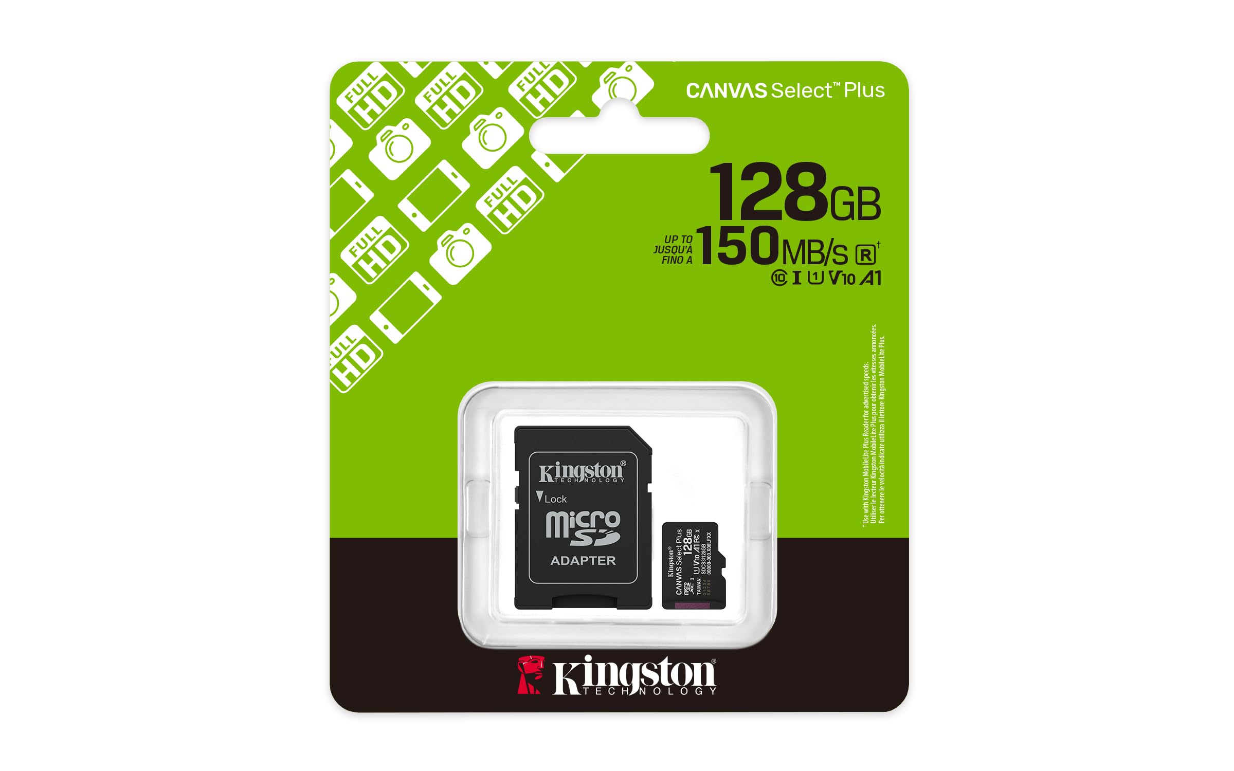 kingston-canvas-select-plus-microsdxc-128-go-gen3-150-mo-s-a1-adaptateur-sd image 3