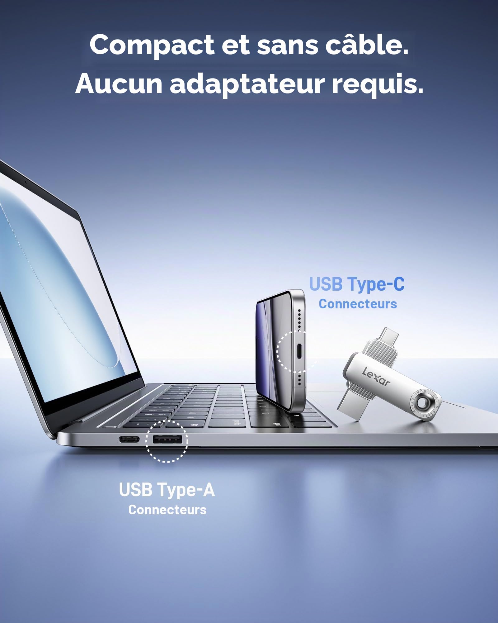 lexar-d50e-cl-usb-double-ssd-512-go-usb-c-usb-a-400-mo-s image 2